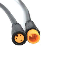 RICETOO Julet 3pin Enchufe Impermeable para luz de Bicicleta eléctrica/Acelerador/Freno electrónico/Pantalla Cable de extensión de Piezas de Bicicleta en oferta