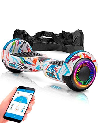 ACBK ACBKD01APPV36GRAF Hoverboard, Juventud Unisex, Grafiti, Rueda 6.5"