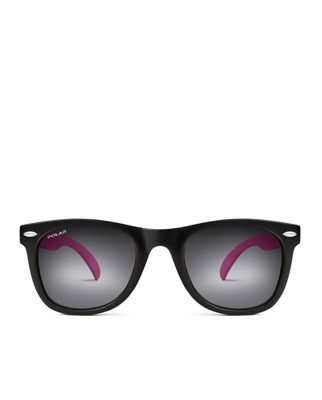 POLAR - Gafas De Sol Infantiles Cuadradas En Negro Con Lentes Izadas