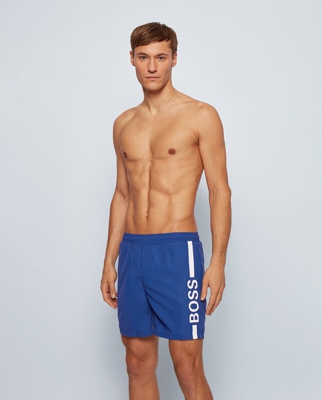 Boss - Bañador Bermuda De Hombre Tipo Short Con Logo Estampado