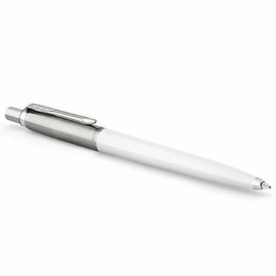 Newell Brands-Parker Medium Ballpoint Jotter White Barrel Blue Ink Pen NUEVO