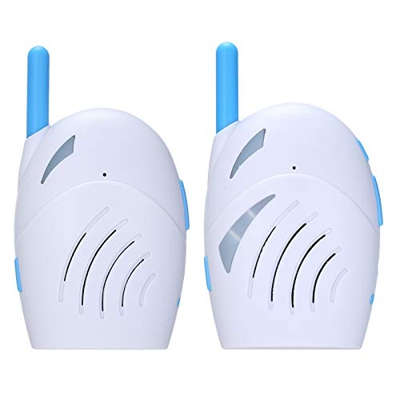 KKmoon Monitor de Bebé Inalámbrico, Vigilabebés Portátil, Audio Bidireccional, 2.4GHz, Detector de Llanto de Bebé, Alta Sensibilidad, Función de VOX,