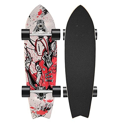 VOMI Carving Skate Cruiser Skateboard Monopatín Completo, Surfskate Barato CX4 Tablas Skate Pro para Niños Principiantes Adolescentes Adultos, No Nece