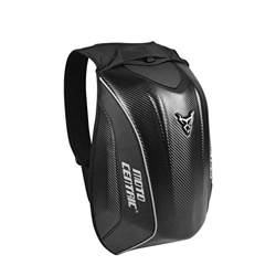 Seasaleshop Mochila de Moto Mochila Rígida Equipaje Mochila de la Motocicleta de la Fibra de Carbono, Bolso de Ciclo, Bolso Duro Impermeable de la Loc en oferta