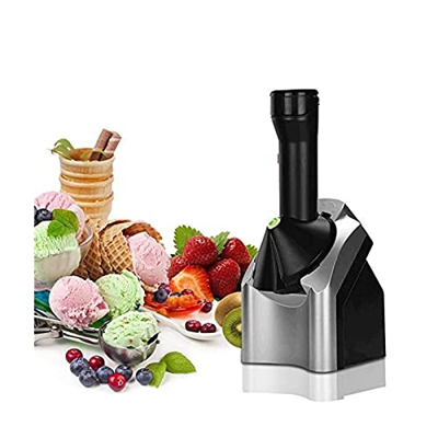 Fruit Soft Serve Ice Cream Maker, Máquina de Postres Congelados para El Hogar, Máquina Electrónica de Helados de Encimera de 200 w para Yogur, Sorbete