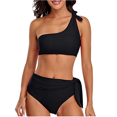 MEIbax Conjunto de Bikini Mujer Bikini Verano Sexy Traje de Baño Sexy Color sólido para Mujer Bikinis Mujer Push Up Ropa de Playa Traje de Baño Bañado