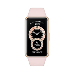 Huawei Band 6 - Pulsera de actividad con monitorización de Oxígeno en sangre (SpO2) 24horas, Pantalla FullView de 1.47 pulgadas, Batería para dos sema características