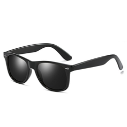 Rocf Rossini Vintage Gafas de Sol para Hombres Polarizadas Gafas Mujer Conducción Retro 100% Protección UV400 (Negro/gris) características