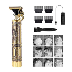 Corta Pelos Hombres Profesional, Máquina Cortar Pelo, Cortapelos Hombre de cuchillas en T, Impermeable, Batería de 2400mAh, Recortadora de pelo Inalám en oferta