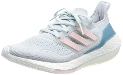 adidas Ultraboost 21 W, Zapatillas para Correr Mujer, Halo Blue Fresh Candy Hazy Blue, 38 2/3 EU