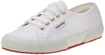 Superga 2750 COTU Classic Sneakers, Zapatillas Unisex Adulto, Blanco (White/Gold A15), 38 EU