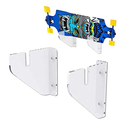 Ritapreaty Soporte para patineta, Colgante de Pared Fácil de Instalar Montaje en Bastidor de Pared para almacenar Tabla de Snowboard Longboard Skate S