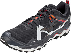 Mizuno Wave Mujin 7, Zapatillas para Carreras de montaa Hombre, Indiaink Blk Ignitionred, 44 EU en oferta