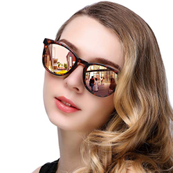 KANASTAL Gafas de Sol Mujer Polarizadas Clásicas Vintage Retro con Protección UV400 de Moda Señora Rosa en oferta