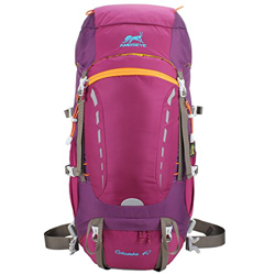 Eshow 40L Mochilas de Senderismo Al Aire Libre de Nailon Impermeable Mochilas Montaña Mochila de Viaje Para Hombre y Mujer Color Rojo Oscuro características
