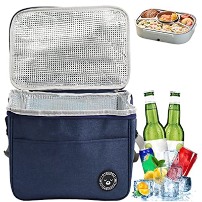 13L Térmica Plegable Bolso,Nevera Playa pequeña,Bolsa isotérmica pequeña,Bolsa Nevera Playa Portatil,Almuerzo Hermética Bolsa,Comida Nevera Almuerzo,B