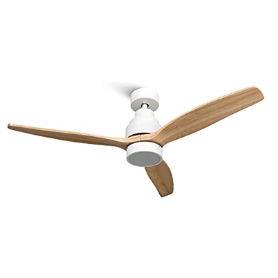 Mellerware Ventilador de Techo con Mando a Distancia. 3 Aspas. Potencia de 45 W. Ultrasilencioso. 132 cm de diámetro. 6 velocidades. Temporizador (Lig