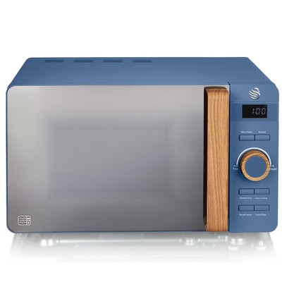 Microondas Digital sin Grill 20L 800W Descongelar Espejo Diseño SWAN NORIC