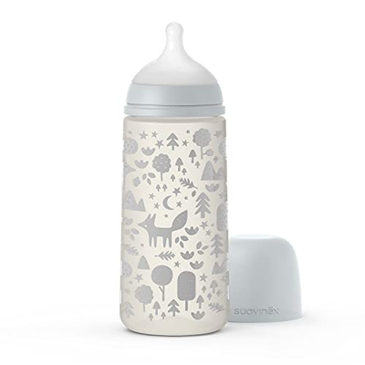 Suavinex Biberón SX Pro Flujo Denso Fox Gris 360ml
