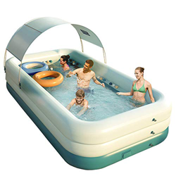 YIHANGG Piscina Familiar Hinchable Sombrilla Inflación Automática Inalámbrica Piscina para Niños Adultos Piscinas De Gran Tamaño para Salas De Estar J precio
