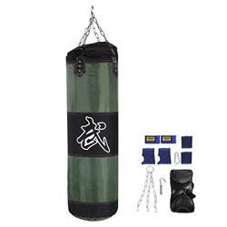 Sacos de Suelo Saco de Boxeo para Artes Marciales Set de boxeo Saco de Boxeo con Cadenas，7 en 1 Entrenamiento Vacío Boxeo Gancho Kick Sandbag Lucha Ka características