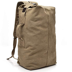 SPAHER Mochilas de Marcha Hombre Acampada Bolsa de Lona Mujer Senderismo Mochila Bolso de Viaje Trekking Camping Deporte al Aire Libre 35L Caqui precio