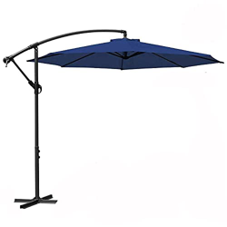 HENG FENG Sombrilla de jardín en voladizo de 3 m, sombrilla Colgante de plátano para Patio con manivela y función de inclinación para sombrilla de jar en oferta