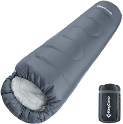 KingCamp Trek 3-4 Season Juniors Mummy Saco de Dormir Doble Capa cálido para niños Niñas Acampar al Aire Libre Senderismo características