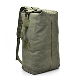 Mochila de lona de moda para hombre, bolsa de hombro, bolsa de viaje, bolsa de mano para equipaje, Army Green, Large en oferta