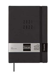 Finocam - Agenda Mara 18 Meses 2021 2022 Y10-140x204 Semana Vista Vertical Negra Multilingüe en oferta