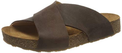 Haflinger Bio Mio, Sandalias con Tira Vertical Unisex Adulto, Marrón (Braun 730), 41 EU