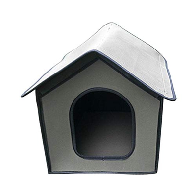 Caseta para Perros Reciclado De La Perrera Aire Libre Casa De Gato Resistente A La Intemperie Casa Plegable para Mascotas Y Refugio para Gatos, Conejo