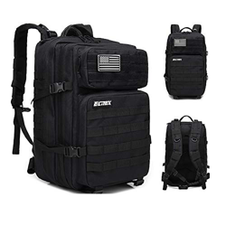Elitex Mochila Táctica 25L Militar (Negro) características