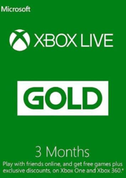 Suscripción Xbox Live Gold De 3 Meses - Xbox One Xbox 360 Código Digital - ES en oferta