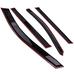 4piezas Ventana Visor Vent Sun Rain Guard para Toyota Rav4 2019 Weathershield características