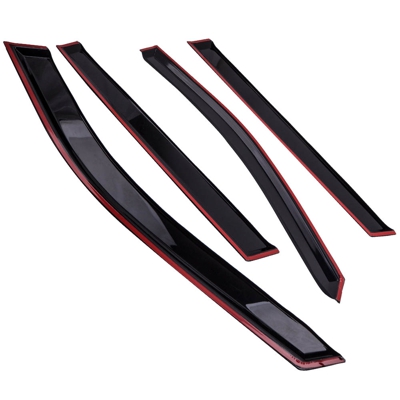 4piezas Ventana Visor Vent Sun Rain Guard para Toyota Rav4 2019 Weathershield