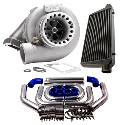 GT3582 Turbo para Ford Falcon BA / BF XR6 FPV y kits de tubería de 64 mm e intercooler 76 BLK