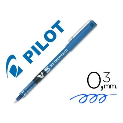 Rotulador pilot punta aguja v-5 azul 0.5 mm (Pack de 12 uds.)