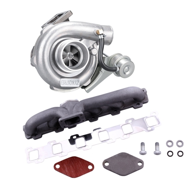 Colector de escape universal T3 T4 T3T4 Turbo y T3 refrigerado por aceite