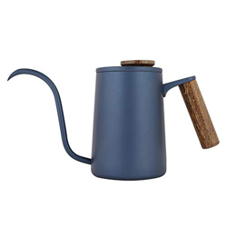 Fashion Drip Coffee Pot-Stainless Steel Handle Long Gooseneck Spout Kettle 600ml(蓝色) características
