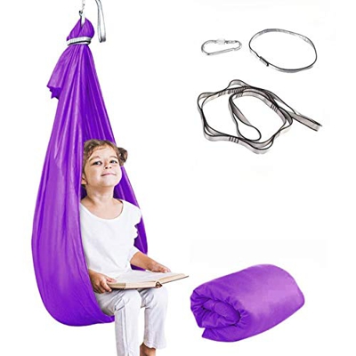 Hamaca para Exteriores para Adultos y niños,Columpio de terapia de interior para niños y adolescentes, hamaca suave para colgar, silla para niños, yog