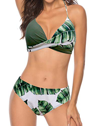 JFAN Bikini Mujer Elegante Traje de Baño Conjunto Bañador Estampado Bañador Halter Mujer Ropa de Playa Traje de Baño Bikini Sets características