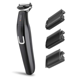 Recortador todo en uno ERAZIO,recortador de vello facial y corporal,cabezal de corte de acero inoxidable,afeitadora eléctrica en seco/húmedo recargabl en oferta