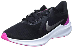 NIKE Downshifter 10, Zapatillas Mujer, Black Metallic Silver Fire Pink, 38 EU precio