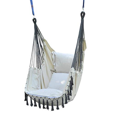 通用 Homestay Hanging Chair Swing Lazy Home Balcony Cradle Chair Net Red Outdoor Hanging Chair Hammock