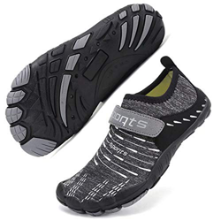 Zapatos de Agua Niño Niñ Escarpines de Playa Secado Rápido Deportes Acuáticos Zapatillas Antideslizante Transpirable Shoes（Meteorito Gris, 28 EU） características