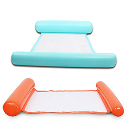 Migimi 2 camas hinchables para piscina hinchables, colchonetas de agua, hamacas hinchables para piscina, tumbona, tumbona, tumbona, hamaca hinchable,  características