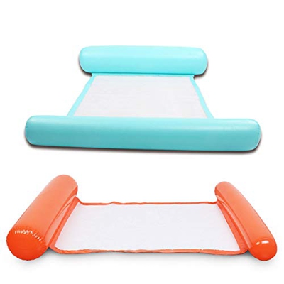 Migimi 2 camas hinchables para piscina hinchables, colchonetas de agua, hamacas hinchables para piscina, tumbona, tumbona, tumbona, hamaca hinchable, 