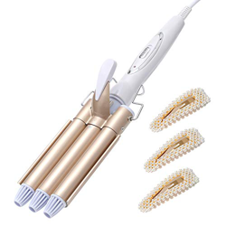 3 barriles de rizador de 22 mm, Wave Iron Big Waves con 3 pinzas para el cabello de perlas, Rizador Beach Waves para cabello largo / corto, 170 ℃ -220 precio