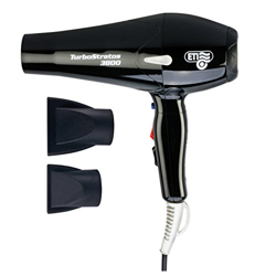 Secador de pelo Profesional Turbo STRATOS 3800 2400W, color negro Eti Italy - Incluye 2 boquillas - Made in Italy - Calor infrarrojo en oferta